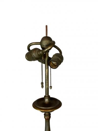 Pair of Caldwell Pewter and Bronze Table Lamps
