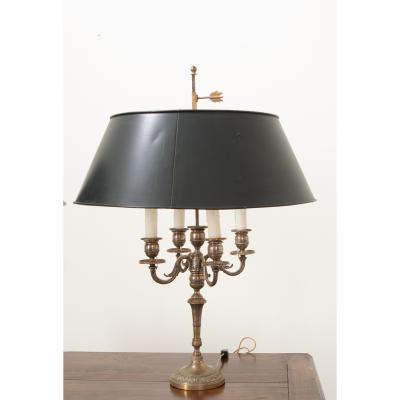 Pair of Candelabra Lamps in the Bouillotte Style