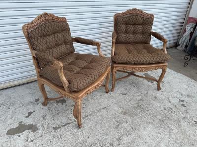 Pair of Cane Back Chairs