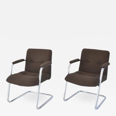 Pair of Cantilever Midcentury Lounge Chairs