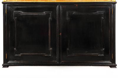 Pair of Carved Giltwood Antique Collector Display Cabinets by M Grieve Co 