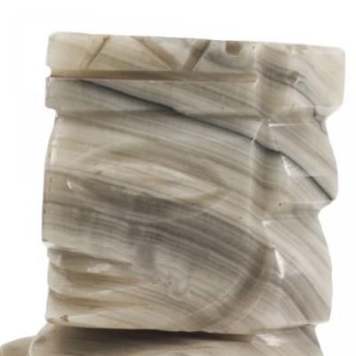 Pair of Carved Stone Aztec Bookends