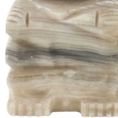 Pair of Carved Stone Aztec Bookends