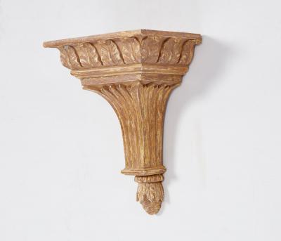 Pair of Carved and Gilt George III Brackets
