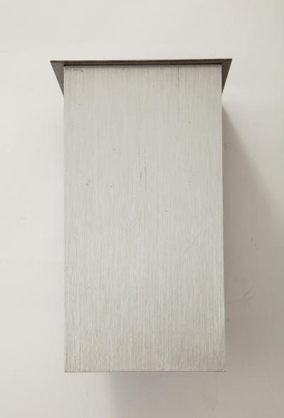 Pair of Cast Aluminum Modern Sconces France c 1970