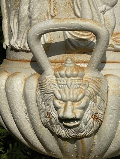 Pair of Cast Iron Urn or Planters Property of a Lady 1880s