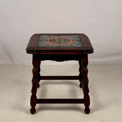 Pair of Catalina Tile Spanish Revival End or Side Tables