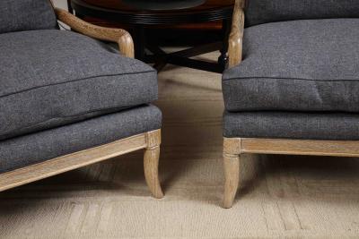 Pair of Cerused Armchairs