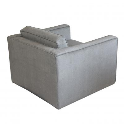 Pair of Charles Pfister Cube Lounge Chairs for Knoll