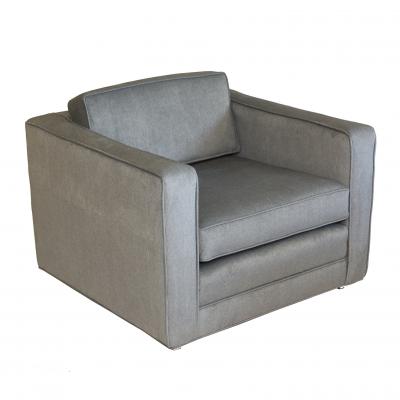 Pair of Charles Pfister Cube Lounge Chairs for Knoll