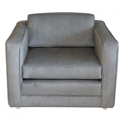 Pair of Charles Pfister Cube Lounge Chairs for Knoll
