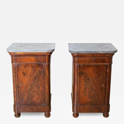 Pair of Charles X bedside tables Genoa early 19th century