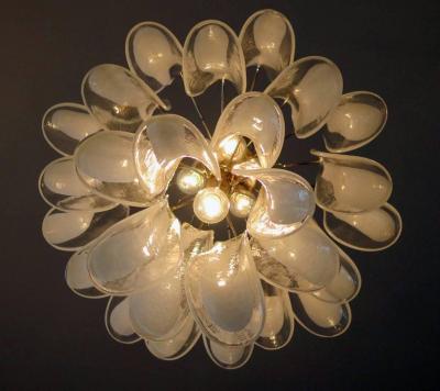Pair of Charming Murano Chandelier 1970s