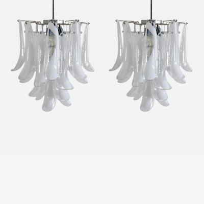 Pair of Charming Murano Chandelier 1970s