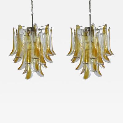 Pair of Charming Murano Chandelier 1970s