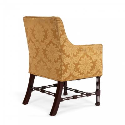 Pair of Chinese Chippendale Berga Arm Chairs