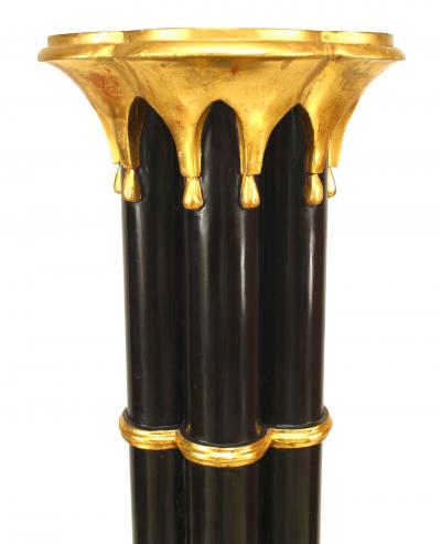 Pair of Chinese Chippendale Painted Pedestals