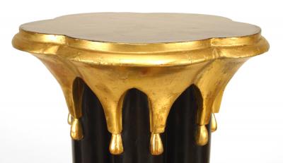 Pair of Chinese Chippendale Painted Pedestals