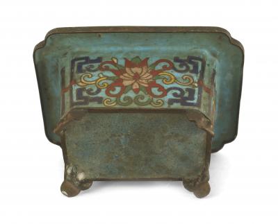 Pair of Chinese Cloisonne Pots with Stands