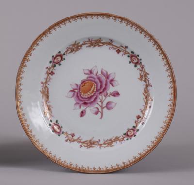 Pair of Chinese Export Plates from the Abigail Adams Service c 1780