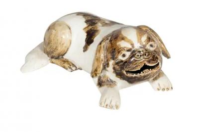 Pair of Chinese Export Porcelain Puppies