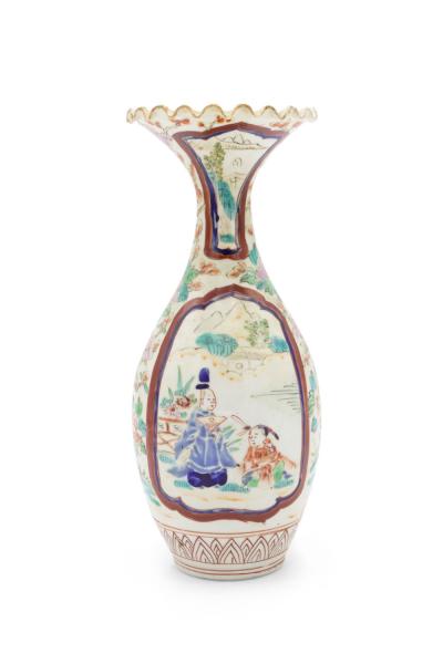 Pair of Chinese Imari Porcelain Vases