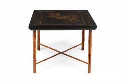 Pair of Chinese Lacquered Panel Coffee Tables