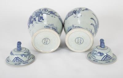 Pair of Chinese Porcelain Blue White