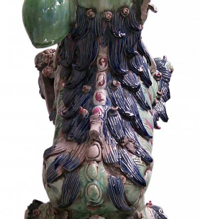 Pair of Chinese Porcelain Foo Dog Figures