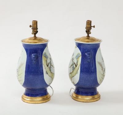 Pair of Chinese Porcelain Lamps