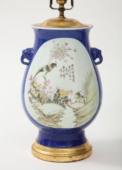 Pair of Chinese Porcelain Lamps