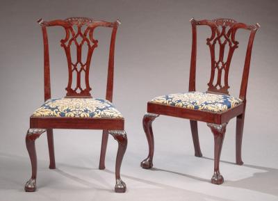 Pair of Chippendale Side Chairs