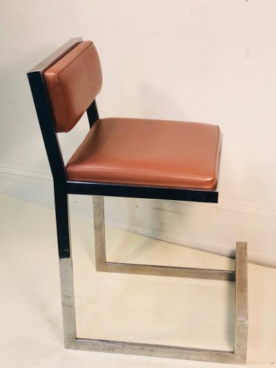 Pair of Chrome Bar Stools or Side Chairs