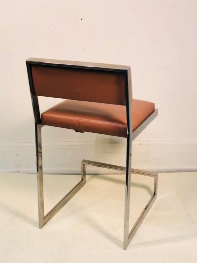 Pair of Chrome Bar Stools or Side Chairs