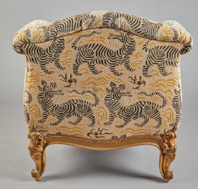 Pair of Clarence House Upholstery Club Chairs