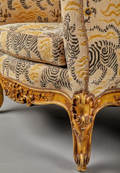 Pair of Clarence House Upholstery Club Chairs