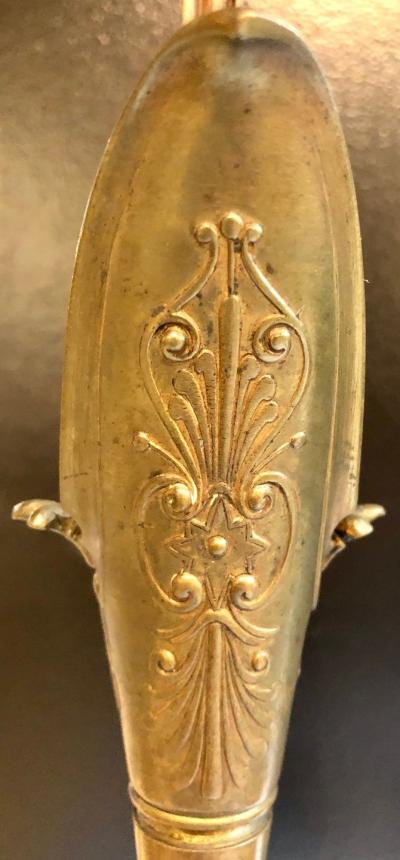Pair of Classical Figural Bronze Neoclassical Ewers 19th Century