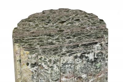 Pair of Classical Solid Marble Stop Fluted Columns Pedestals