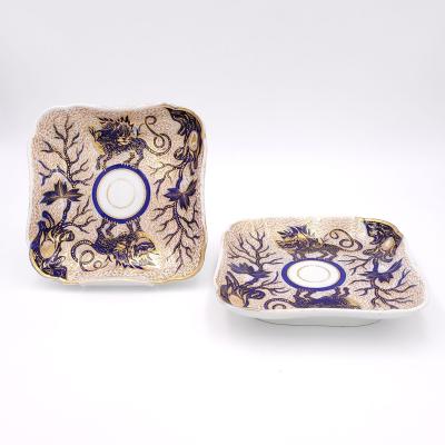 Pair of Coalport Square Dishes England circa 1740