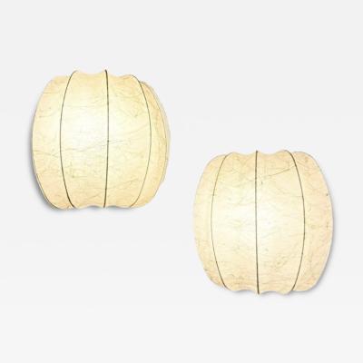 Pair of Cocoon Wall Lights Italy 1970s