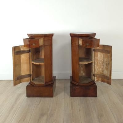 Pair of Column Cabinets in Cherry Italy circa 1820