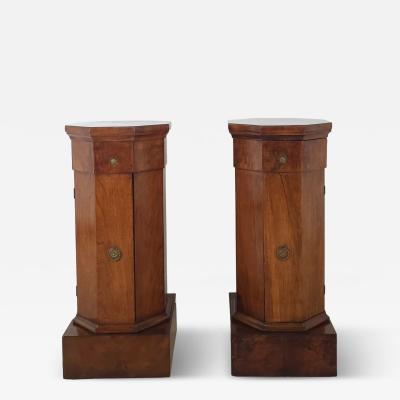 Pair of Column Cabinets in Cherry Italy circa 1820