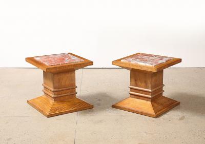 Pair of Column Side Tables
