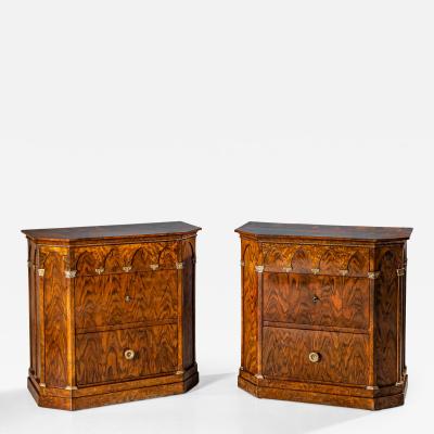 Pair of Commodes with Gothic Arches Italy Mid 19th Century
