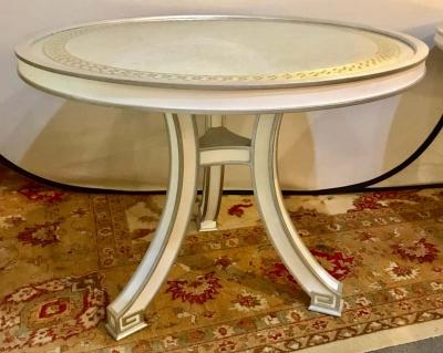Pair of Compatible glomis Top Painted Side End or Centre Tables