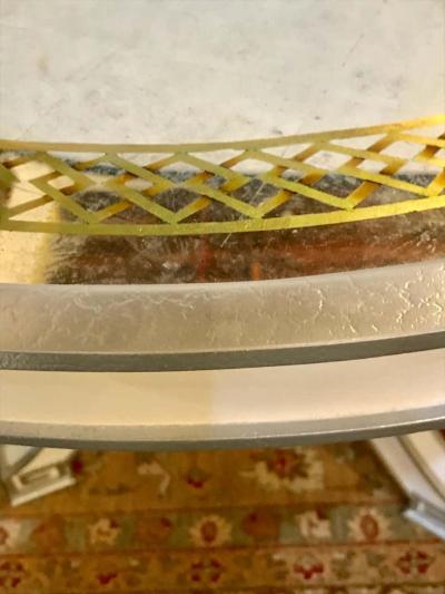 Pair of Compatible glomis Top Painted Side End or Centre Tables