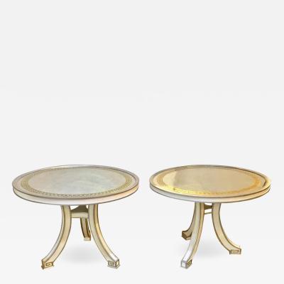 Pair of Compatible glomis Top Painted Side End or Centre Tables