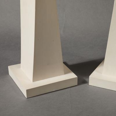 Pair of Contemporary Coadestone Twist Lamps in Manner of Jean Michel Frank