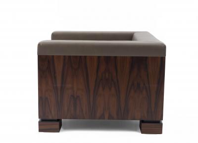Pair of Contemporary Extra Large Custom Cube Shaped Armchairs