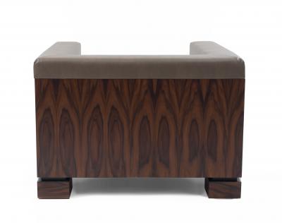 Pair of Contemporary Extra Large Custom Cube Shaped Armchairs